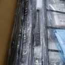 Amazon Basics Full Daybed and Twin Size Trundle Bed Frame Set, Space Saving Steel Slat Support, Black