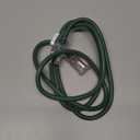 6 Ft Indoor Outdoor Black Extension Cord, 16/3 Heavy Duty Extension Cable, 3 Prong Grounded Plug with Lighted End for Appliance and Lawn, 13A, UL Listed