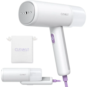 CLEVAST Steamer for Clothes, Portable Garment Steamer, Handheld Foldable Travel Size, Wrinkle Remover, 30 Seconds Fast Heating, 1000W Powerful Steam Output, 120V Only