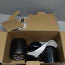 Motion Sensor Outdoor Lights, Battery Operated Outdoor Light, 600LM Motion Detector Lights for Outside, 6000K LED Security Light Battery Powered Spotlight for House Wall, Black (2 Pack)