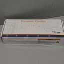 Fo32won Amber LED Flameless Pillar Candles Battery Operated with Remote and Timer, Set of 5 (D 3"H 4" 5" 6" 8" 8") Decorative Plexiglass Flickering Candles with 3D Flame (Two Batteries Operated)