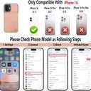 GUERNICA for iPhone 16 Wallet Case with RFID Blocking Card Holder for Women Men, Kickstand Shockproof Phone Case for iPhone 16(6.1"),Rose Gold