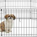 New World by MidWest Homes for Pets 18-Inch Exercise Pen, for Indoor and Outdoor use, 16 Sq Feet of Play, Folding Dog Pen, No Door Design for Maximum Security, Easy to Set Up, Foldable Pet Playpen