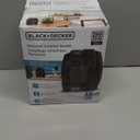 BLACK+DECKER Personal Ceramic Heater, Space Heater for Office Desk, Home Office & Personal Use Desk, 2 Heat & Fan Only Settings, Adjustable Thermostat, BHDC201, Black