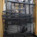 Black Rolling Storage Cart (38x23inch)