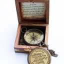 Gift for Son to My Son Compass with Wooden Box Christmas, Keepsake, Graduation Gift for boy Engraved Meaningful Gifts Functional Life Direction Compass Birthday Gift for Son