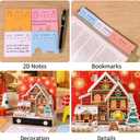 2026 Time Piece Calendar 3D Castle Desk Calendar Memo Pad Paper Tear Away Carving Art Notepad Gift for Housewarming Office Desktop Decoration