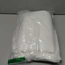 NICETOWN White Linen Sheer Curtains and Drapes 84 inches Long, Rod Pocket & Back Tab semitransparent with Light Through Vertical Window Treatments for Sliding Glass Door & Living Room, 52"W, Set of 2