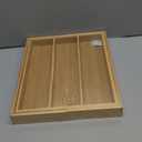 Lifewit Utensil Organizer for Kitchen Drawer, Expandable 13 to 22.4 Inches Wide, Adjustable Cooking Silverware Tray, Bamboo Cutlery Flatware Holder, Spatula Tools and Gadgets Storage Divider, Natural