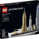 LEGO Architecture New York City Model Kit - Bedroom or Office Decor for Kids & Adults, Ages 12+ - Building Blocks to Display - NYC Gift & Souvenir Ideas - 21028