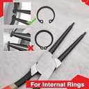 13-Inch Snap Ring Plier Heavy Duty Internal Circlip Pliers Straight Jaw Tip Diameter 0.12" for Installing Removing Retaining Ring