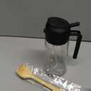 PLAPITATE Oil Dispenser for Kitchen, 2 in 1 Olive Oil Sprayer, Olive Oil Dispenser Spray Bottle with Brush, Oil Sprayer for Cooking for Air Fryer, Barbecue, Salad 16oz/470ml (Black)