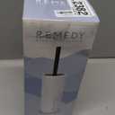 Contemporary Ribbed Design Resin Toilet Holder and Brush Set for Bathroom, Stylish and Durable Cleaning Tool with Modern Design, Compact for Efficient Cleaning