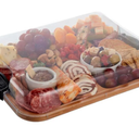 Build-A-Board 6-Compartment 11" x 14" Travel Charcuterie Board (Bamboo)