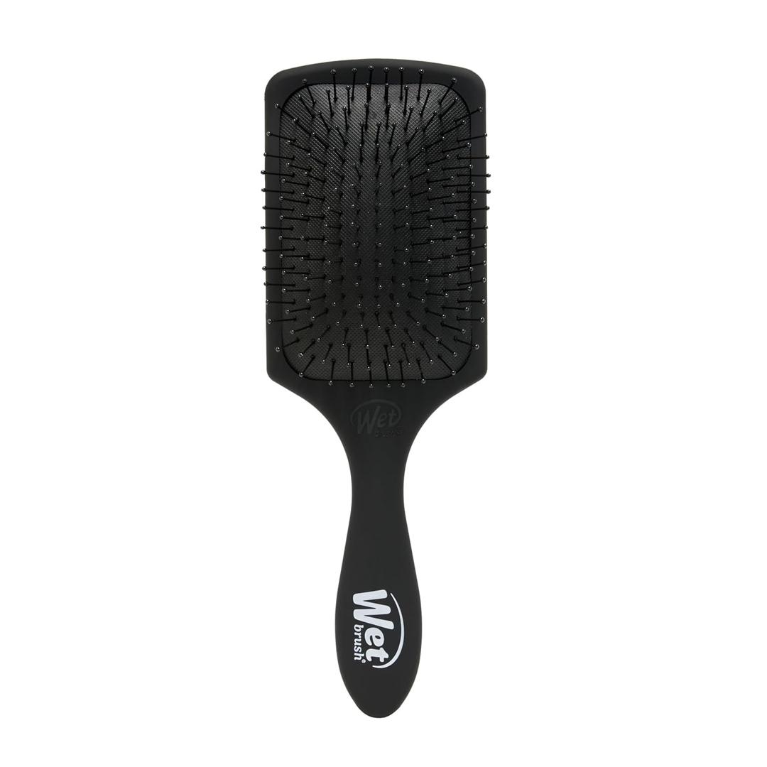 Wet Brush Paddle Detangler Hair Brush, Black Frost - Ultra-Soft IntelliFlex Detangling Bristles with AquaVent Design - Spread Hair Treatments Evenly - Glides Through Tangles For All Hair Types