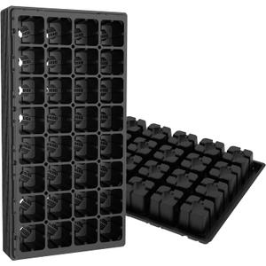 Gardzen 10 Pack 32 Cell Seed Starter Trays, 2" Deep Plug Tray for Seedlings, Heavy Duty Seedling Trays with Drainage Holes, Fit Standard 1020 Drip Tray
