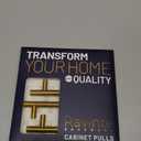 Ravinte 3 Pack 6 inch Cabinet Pulls Brushed Brass Stainless Steel Kitchen Drawer Pulls Cupboard Handles Cabinet Handles 3.75 Hole Center