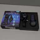 2-in-1 Dog Shock Collar & Dog Bark Collar - Smart Anti Barking Dog Training Collar with 5 Adjustable Sensitivity & 3300FT Remote for All Breeds IP67 Waterproof E-Collar (Black)