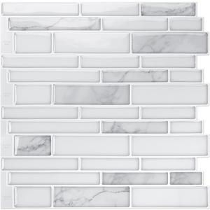 Art3d 11.4 x 9 Inch Heavy-Duty Peel and Stick Backsplash for Home Décor, 10-Pack Vinyl Wall Tiles for Kitchen Countertop