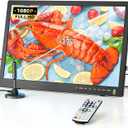NORTHING 17" 1080P Portable TV, 7000mAH Built-in Powered TV with Antenna/USB/HDMI/AV, 12V Operated Portable TV for Camping Home Kitchen Car Power Outage,Sleep Timer