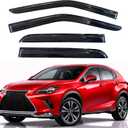 KPY Rain Guards Fit for 2015-2021 Lexus NX200t NX300h, Out-Channel Window Visors Vent Wind Deflectors 4PC, Car Accessories for 15-21 Lexus NX Series