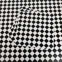 Elffloor Peel and Stick Floor Tile: 20pc 11.8 * 11.8in Self-Adhesive Waterproof Vinyl Flooring Black and White Tiles Sticker for Bathroom, Kitchen, Bedroom, Living Room
