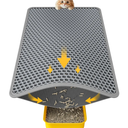 FURWEY Cat Litter Mat Double Layer
Waterproof Urine Proof Trapping Mat 1 Pack (Gray, 45x27 Inch)