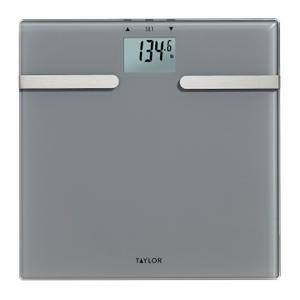 Taylor BIA Digital Bathroom Scale, Charcoal Grey, (5282622) (Pack of 1)