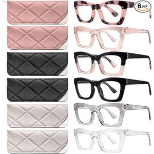 CCVOO 2.0 Oprah Style Reading Glasses for Women, Stylish Eyeglasses, Blue Light Readers for Women, Cheaters, (A1 Mix)