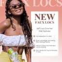 26 Inch Faux Locs Crochet Hair 7 Packs Soft Locs Crochet Hair Pre Looped Loc Hair Braids Goddess Locs Hair Ombre Blonde Distressed New Locs for Women T27