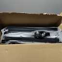 HUHOLE Gridwall Panel Display Stand, 2.2'  5.2' Ft Movable Grid Wall Panel Display Stand, Heavy-Duty Floorstanding Wire Display with Extra 12 Hooks for Retail, Garage Organization, Craft Fairs