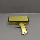 Prop Gold Money Shooter Gun that Look Real - Fake Money Gun,Fake Cash Gun that can Scatter Money Like rain, for Parties, Wedding.