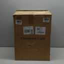 12" Farmhouse Pendant Light, Hand-Blown Clear Hammered Glass Hanging Light Fixture with Brass Gold Finish, Adjustable Chain Ceiling Light for Kitchen Island, Dining Room, Hallway, E26 Socket