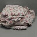 RUVANTI 100% Cotton Sheets Queen Size Set, 4 Pieces, Soft & Breathable Percale Weave Bedding, Deep Pocket 16", Hotel Standard, Crisp Cool Feeling, Durable, Perfect Floral Bed Sheet, Bouquet