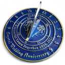 NauticalMart 15th Crystal Wedding Anniversary Sundial Gift for Parents, Grandparents, Friends, Husband or Wife, Couples, Him & Her Unique Marriage Present 2023 (15th Anniversary)