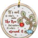 6 x Ornament 2025, White Elephant Gift, Its Not Whats Under The Tree That Matters Ornament  Heartfelt Holiday Keepsake Present for Family and Friends