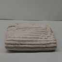 FY FIBER HOUSE Throw Blanket for Couch Soft Warm Fuzzy Blankets for Sofa All Season Use, 50x60 Inches, White