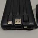 VEEKTOMX Portable Charger Built-in Cables,10000mAh Power Bank for iPhone,Fast Charge USB C Battery Pack Travel Essentials Powerbank Compatible with iPhone 17/16/15/14, Samsung S25/24, Android, etc