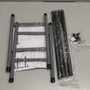 STORAGE MANIAC Expandable Shoe Rack, 8 Pairs Stackable Small Shoe Rack, Metal Adjustable Shoes Organizer for Closet, Entryway, Hallway, Garage, Front Door, Shoes Shelves, Black 2 Tier