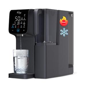 iSpring RCD100HCG Hot & Cold Reverse Osmosis System Countertop, Alkaline RO Water Filter Dispenser, 9 Temperature & 6 Dispensing Volume Options, TDS & Filter Lifespan Monitor, Plug and Play