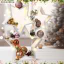 3 Pcs Farmhouse Wood Decoration for Home Rustic Star Table Centerpiece Wooden Star for Crafts Tabletop Desk Tiered Tray Accents Wedding DIY Ornament Fireplace Mantle (White)