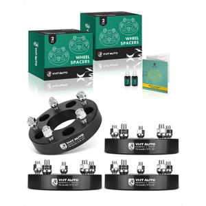 YHTAUTO 5x5 to 5x5.5 Wheel Adapters 1.25 inch Fits Jeep Grand Cherokee 1999-2010 JK XK WJ WK JKU, Buick Lesabre, Chevrolet Astro, Dodge Journey, GMC, Mercury, 5 Lug w/ 1/2"-20, 78.3mm Center Bore
