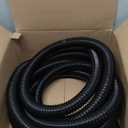 Sealproof Kinkproof 1-1/4 Dia Pond Tubing, Waterfall Pump & Aquarium Hose, 1-1/4-Inch ID, 20 FT, Black, Corrugated, Made in USA (1.25 Inch)