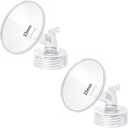 2pcs 23mm Flange Compatible with Spectra S1 S2 9 Plus Synergy Gold Ameda MYA Motif Luna Breast Pump, Replacement to Spectra Pump Parts, Breast Pump Shields 23mm Replace S1 S2 Parts