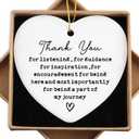 2 x Teacher Appreciation Gifts, Thank You Gifts for Women Ornament Keepsake Sign Heart Plaque Farewell Going Away Gift Retirement Appreciation Gift for Teacher Nurse Coworker Employee Boss