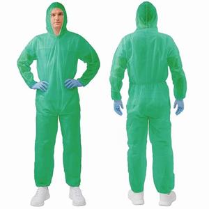 VVICOGARD Hazmat Suits,10 Colors Options Disposable Protective Coveralls, Paint Suit with Elastic Wrists Ankles and Hood, Size 2XL