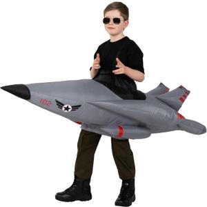 Morph Fighter Jet Costume For Kids, Kids Inflatable Costume, Halloween Costumes for Boys, Boys Halloween Costume