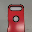 IDweel for iPhone Air Case with Screen Protector, for iPhone 17 Air Case 3 in 1 Shockproof Slim Fit Hybrid Heavy Duty Hard PC Cover Soft Silicone Bumper Full Body Anti-Fingerprint Case, Red