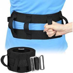 Gait Belt for Seniors, Transfer Belts with Handles, Gate Belts Medical for Elderly, Lift Belts Nursing Safety Belt with Metal Buckle, Walking Standing and Transfer Assist for Elderly Patient Caregiver