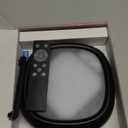 Motion Sensor Rechargeable Ceiling Light with Remote, 12000mAh Wireless Shower Lights for Inside Shower, Battery Operated Closet Light Sensored LED Overhead Lighting No Wiring for Hallway Garage (Black)